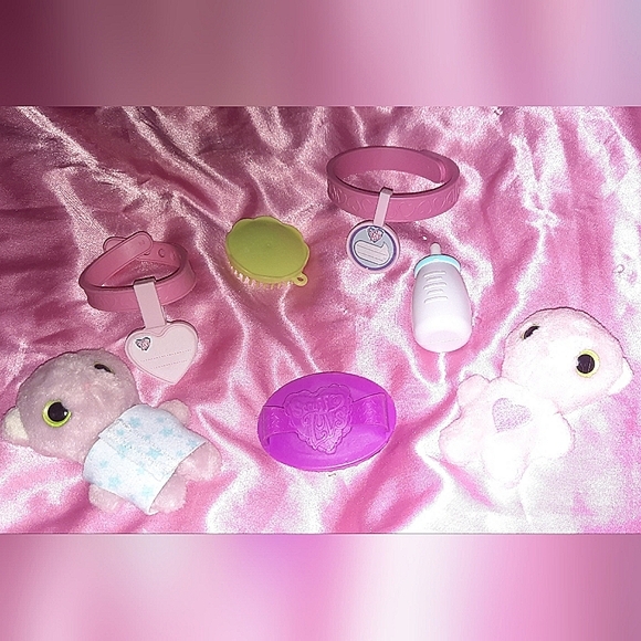 Scruff a Luvs Moose 2017 Blue PUPPY Dog + Pink Kitty Cat Stuffed Animal Plush - Picture 7 of 7